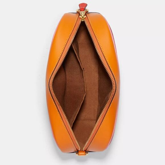 NWT💃 Coach Jamie Camera Bag In Blocked Signature Canvas/Red/ Smooth Leather - Picture 8 of 10